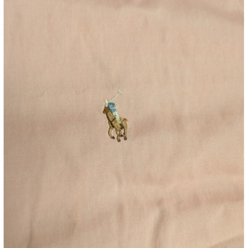 Polo Ralph Lauren Shirt Men's 17 32/33 Pink Oxford Classic Flesh Pony READ DESC